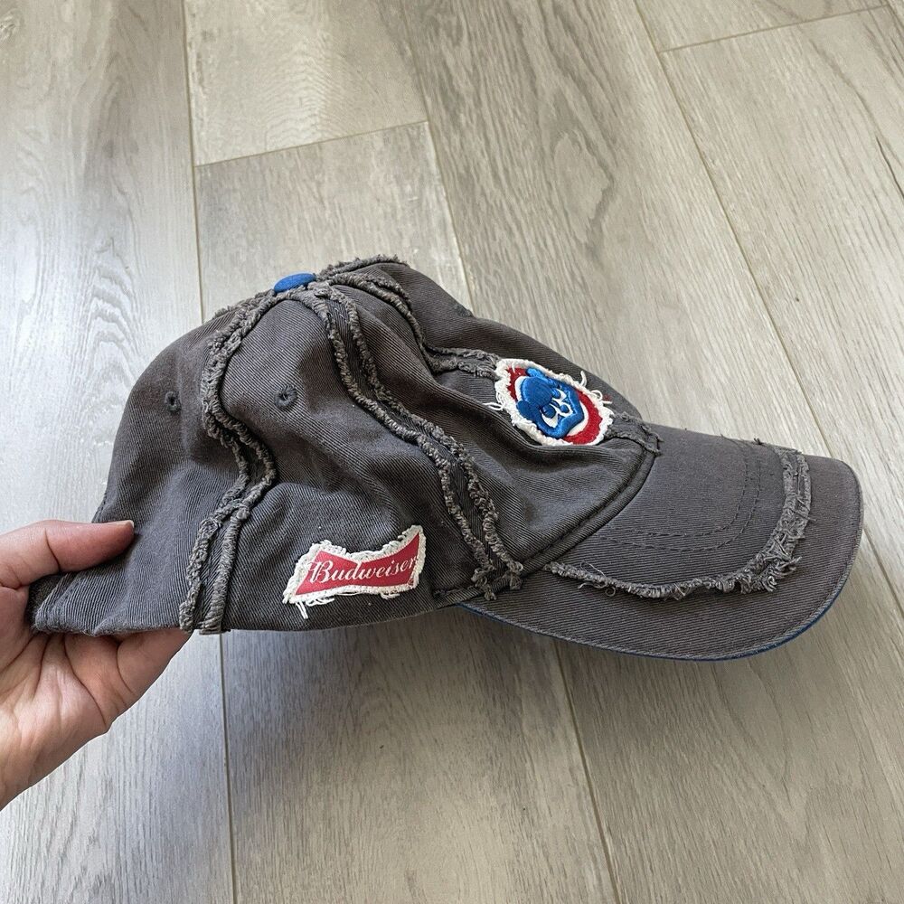 Chicago Bears Hat melonwear distressed baseball unisex Gray (one size) football - Picture 2 of 5